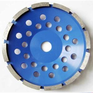 China Segment Diamond Cup Grinding Disc Single Row , Diamond Cutting Wheels Blue Color on sale