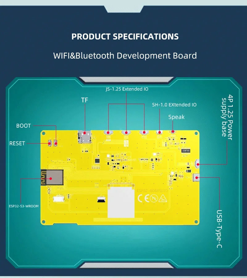 Compact ESP32 LCD Display 3.5 Inch Smart Touch Screen 320X480