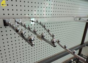 Pipes Oblique Bead Heavy Duty Peg Hooks , 6mm Wire Diameter Retail Peg Hooks