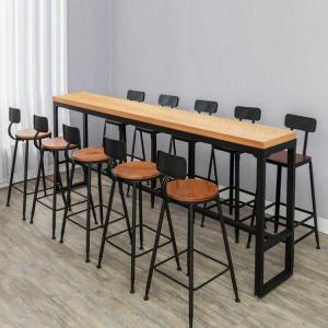 China Thickness 16mm Bar Table Stool Set Melamine Board Bar Height Dining Set on sale