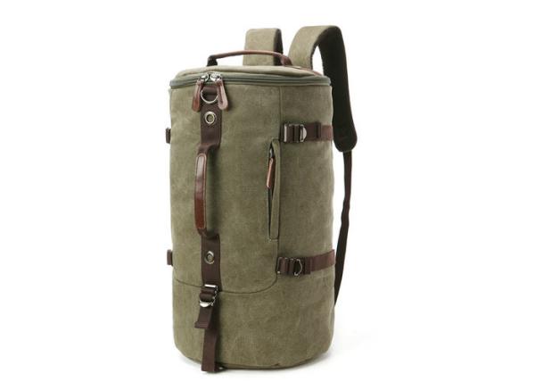 Quality Large Capacity Stylish Travel Backpacks , Canvas Hiking Backpack Duffle Bag for sale