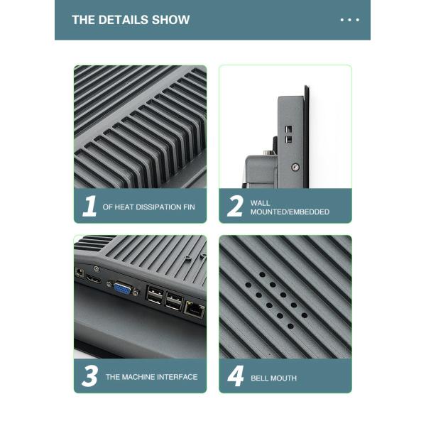 Fully Enclosed Android PLC Industrial Tablet Computer With 19 Inch Touch Screen