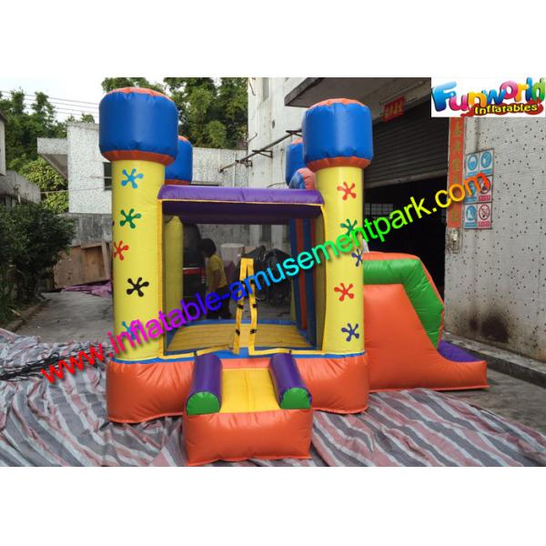 Mini Inflatable Bouncer House , Kids Inflatable Bouncer With Small Slide