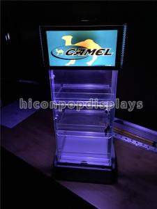 China Led Lighting Commercial Tobacco Cigarette Display Showcase For Merchandising on sale
