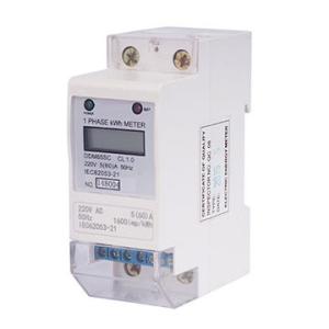 Wholesale DDS155 Single Phase DIN Rail Electric Meter with RS485 Interface from china suppliers