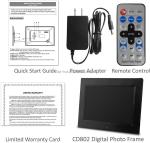 7inch Digital Picture Frame LCD Screen Display With MAX 32GB Memory And Video