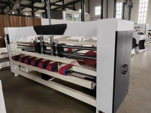 China Computerized Corrugated Carton Box Machine Stitching Folding Gluer Machine Power Saving on sale