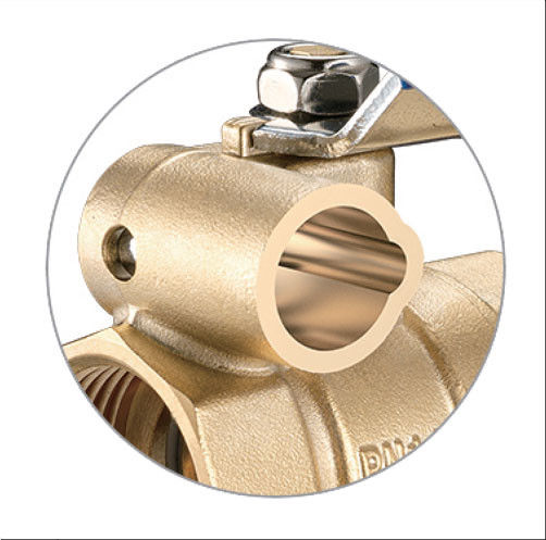 1701-DC Long Lever Female x Female Mechanical Key Lock Brass Shut-off Valve Ball Type Sizes DN20 DN25 DN32 1