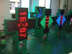 China ROHS High Resolution Double Color Cross Scrolling LED Sign 2R1G1B 6944 dots / sqm on sale