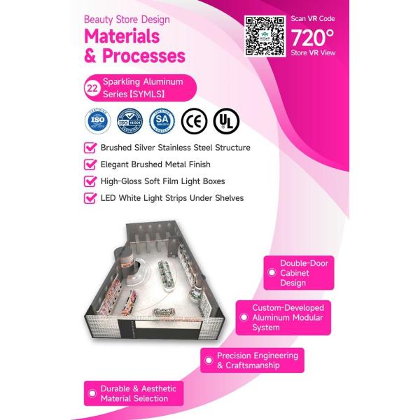 22-SYMLS Beauty Store Design With Shining Mold Aluminum Series