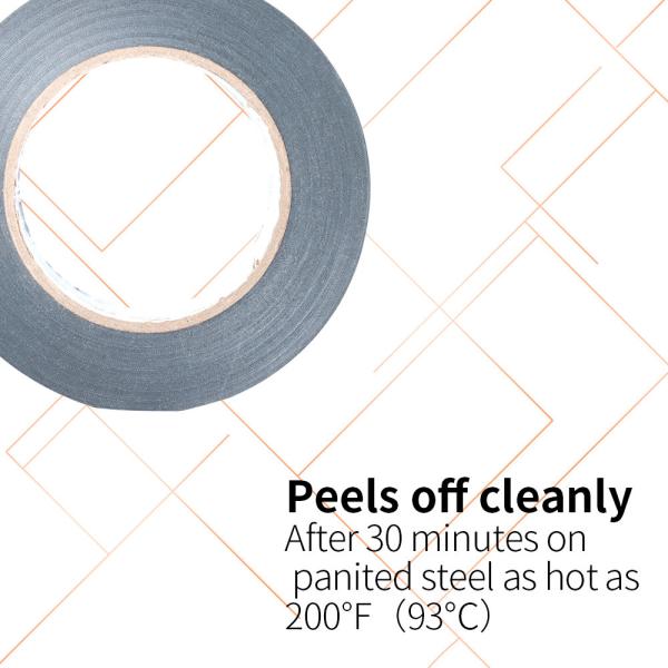 High Adhesion Strong Sticky Waterproof Hand-Tearable Gray Vinyl Duct Packing Rubber Adhesive Masking Tape 3903