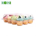 Embedded Snap Lock 12 Count Cupcake Containers With Separate Compartments
