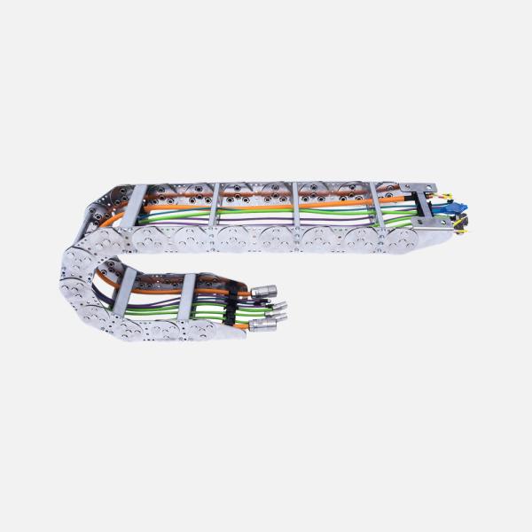Quality Steel Enclosed Drag Chains Secure Cabling For Heavy Machinery for sale