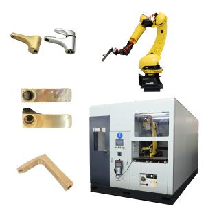 Wholesale Automated Robotic Grinding And Polishing System With Multi Brush Configuration For Faucets Metal Castings Automotive Metal Parts from china suppliers