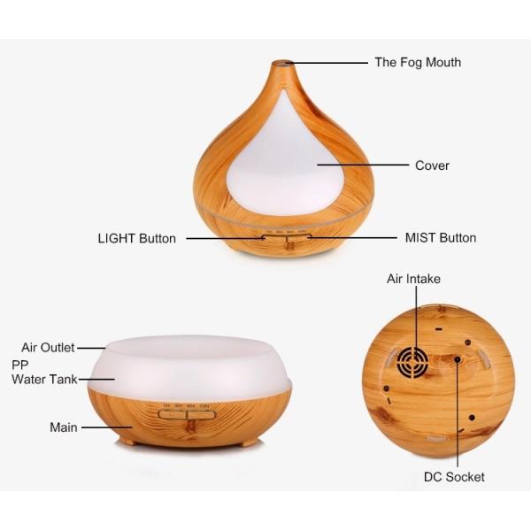 Whisper - Quiet Wood Grain Aroma Diffuser