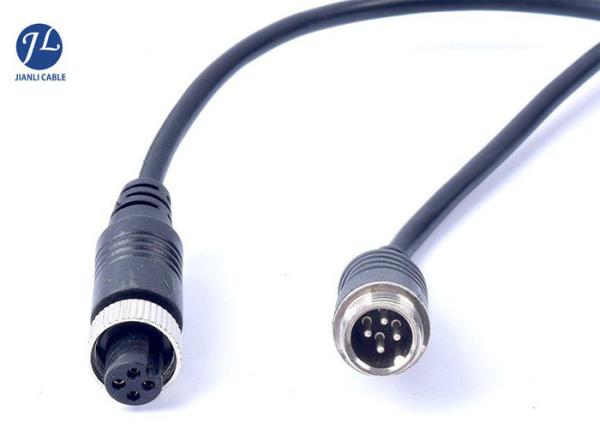 Quality Rear View Camera Cable Of 4 Pin Female Connector Aviation Plug Extension Cord for sale