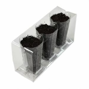 Wholesale Customized 3 Cavity Clamshell Clear Pet Deep Cavity Seedling Tray from china suppliers