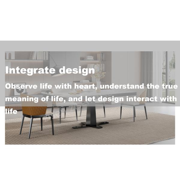 Modern Ceramic Marble Top Dining Table 10 Seat With Metal X Base