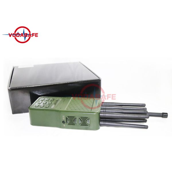 20m Coverage Portable Cell Phone Jammer Wifi 2.4G 5.8G Sweep Jamming Type