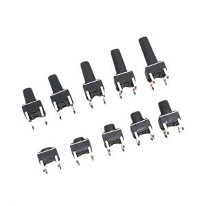 Wholesale 10 models 6*6 Tact Switch 6x6 on off Tactile Push Button Switch Kit Height: 4.3MM-13MM 4Pin Micro Key switch from china suppliers