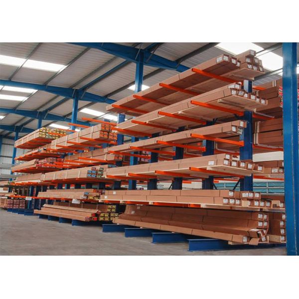 Multi - Tier Industrial Storage Racking System Structural Adjustable Single Sided