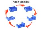 Plastic Foldable Crates Storage Containers Warehouse Small Collapsible Crate
