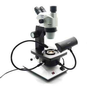 Buy cheap Trinocular Gemology Microscope With CCD latest Lighting System Zoom ratio 6.7:1 from wholesalers
