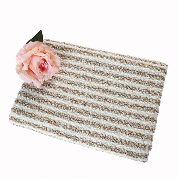 Jacquard Brown Sherpa Fleece Fabric 100% Polyester Teddy Bear Plush