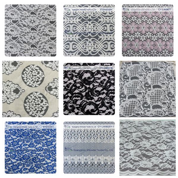 White Thin Plain Flower 100% Nylon Net Mesh Lace Fabric 1.5 - 1.55m Width