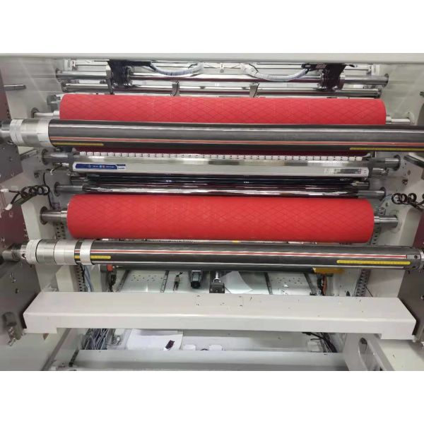 6mA 500mm 380V 60Hz Slitter Rewinder Machine , Plastic Film Rewinding Machine