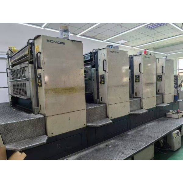 Used Komori 440 SAPC 4-Color Offset Printing Machine with 200v Power and 15000 B&W Pages Per Minute
