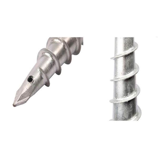 Q235 Galvanized Surface Treatment Ground Screw Post Anchor