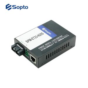 Single Mode Fiber Media Converter Fiber To Ethernet Built In IP Based Web Interface