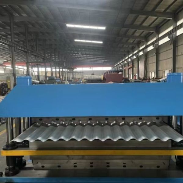 Customized Double Layer PLC Control Metal Sheet Roll Forming Machine For Large Scale Production