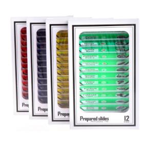 China 48pcs Different Prepared Plastic Microscope Slides for Homeschool Education on sale