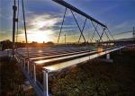 Linear Fresnel Solar Heating System HDG Steel Mounting Frames Customized Color