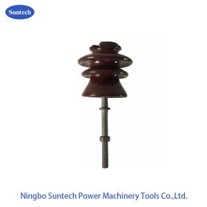 Wholesale Glazed Pin High Voltage Porcelain Insulators 11KV P - 11 - Y from china suppliers