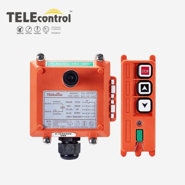 Quality 2 Keys Telecrane F21-2S Push Button Hoist Winch Wireless Crane Remote System for sale