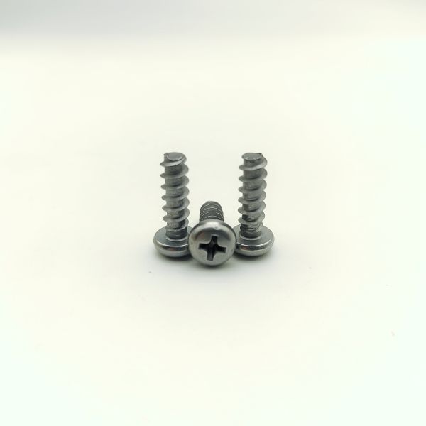 M6x18 Zinc Plated Button Head Self-Tapping Screws Phillips Drive