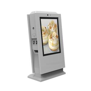 Payment Self Service LCD Interactive Touch Screen Kiosk With Printer