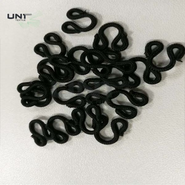 Fashion Nylon Covered Garments Accessories Custom Size Purse Hooks And Eyes