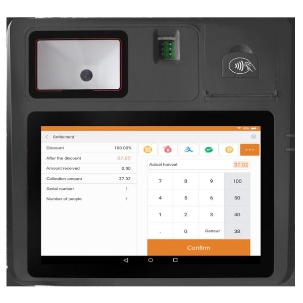 Quality Thermal Printer POS Register System , Touch Screen Contactless Pos Terminal for sale