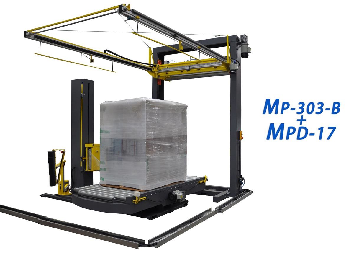 Heavy Load Capacity Automatic Stretch Wrap Machine With Variable Turntable Speed