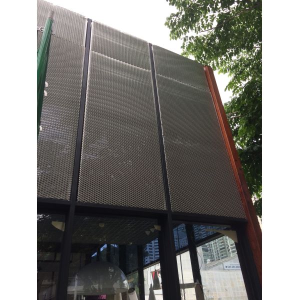 Diamond Facade Expanded Metal Wire Mesh Material Aluminium 5052