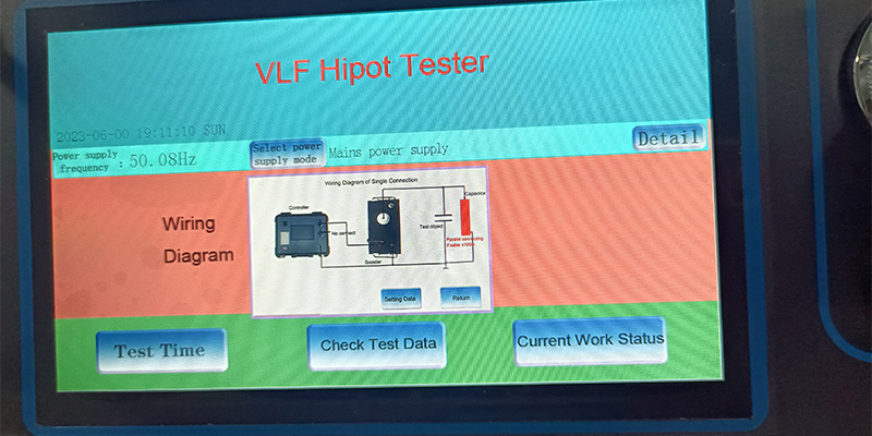 50kv 60kv Ultral Low Frequency AC Withstand Voltage Test Vlf Cable Hipot Tester