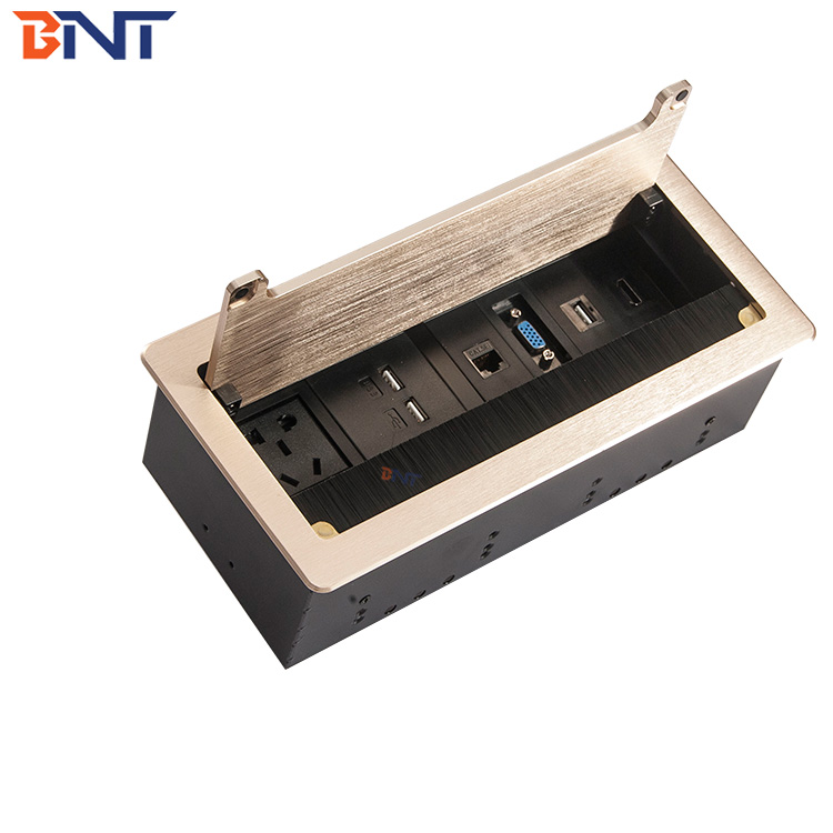 multi function desktop power sockets /conference desk usa power plug with usb control