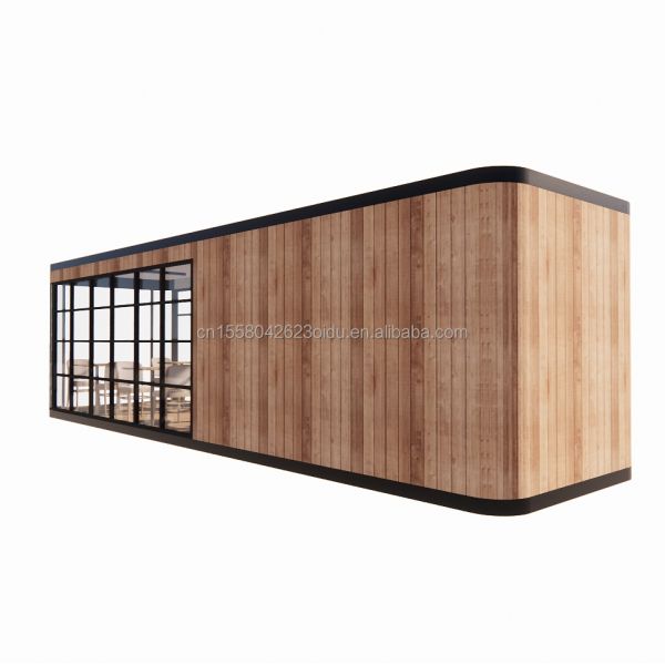 Steel Frame Galvanized Steel Bending 180g Modern Design 20ft 40ft Prefab Container House for Mobile Coffee Shops Restaurants