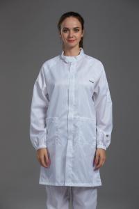 Wholesale Anti Static ESD Garment Resuable Class1000 straight open zipper stand collar durable small in SMT Workshop from china suppliers