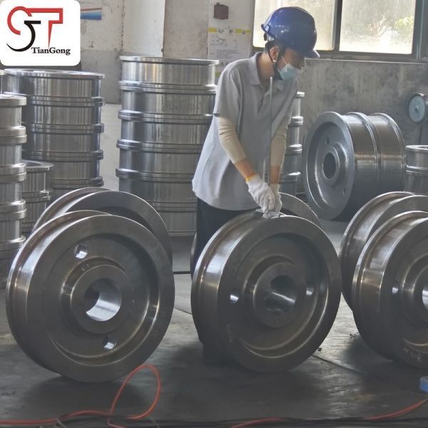 Forged Crane Wheel For Overhead Crane Trolley Running Mechanism Components