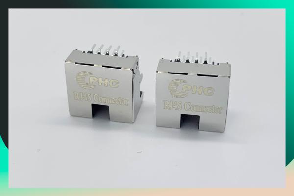 Quality REACH RJ45 Ethernet Jack DIP Type Connector With LED 8P8C Offset Type With Clips for sale